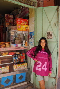 ICE HOCKEY JERSEY FUCHSIA
