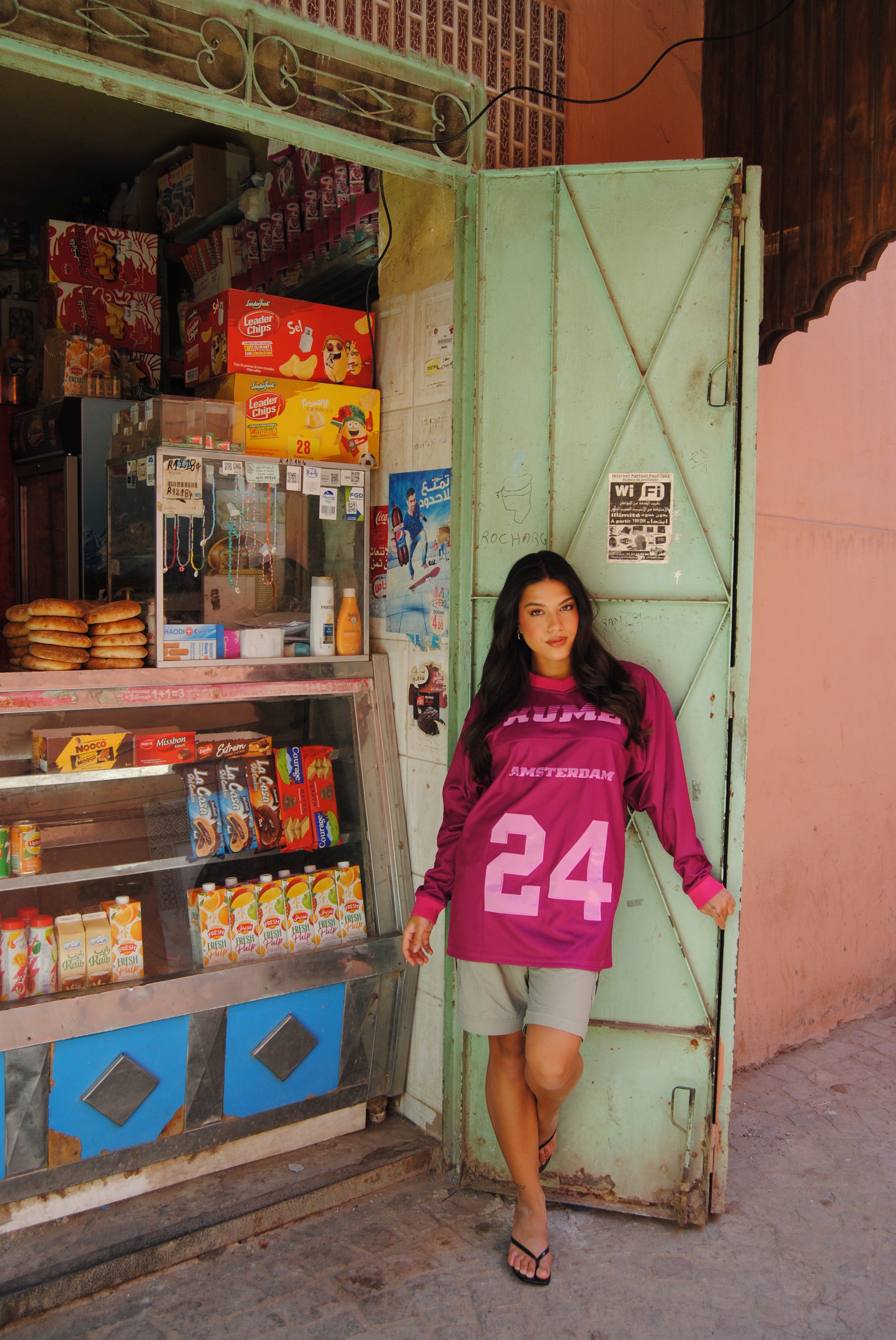 ICE HOCKEY JERSEY FUCHSIA