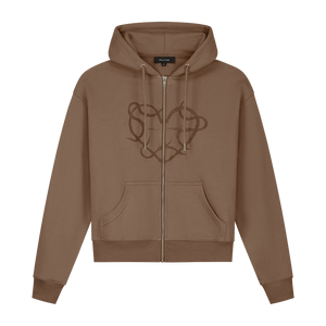 PUEBLO PINK ZIPPER HOODIE